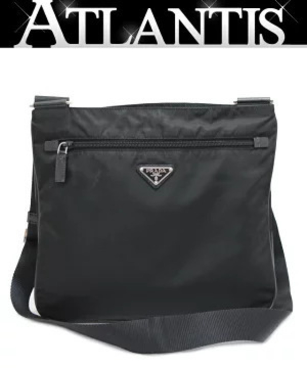 Prada Triangle Shoulder Bag Black